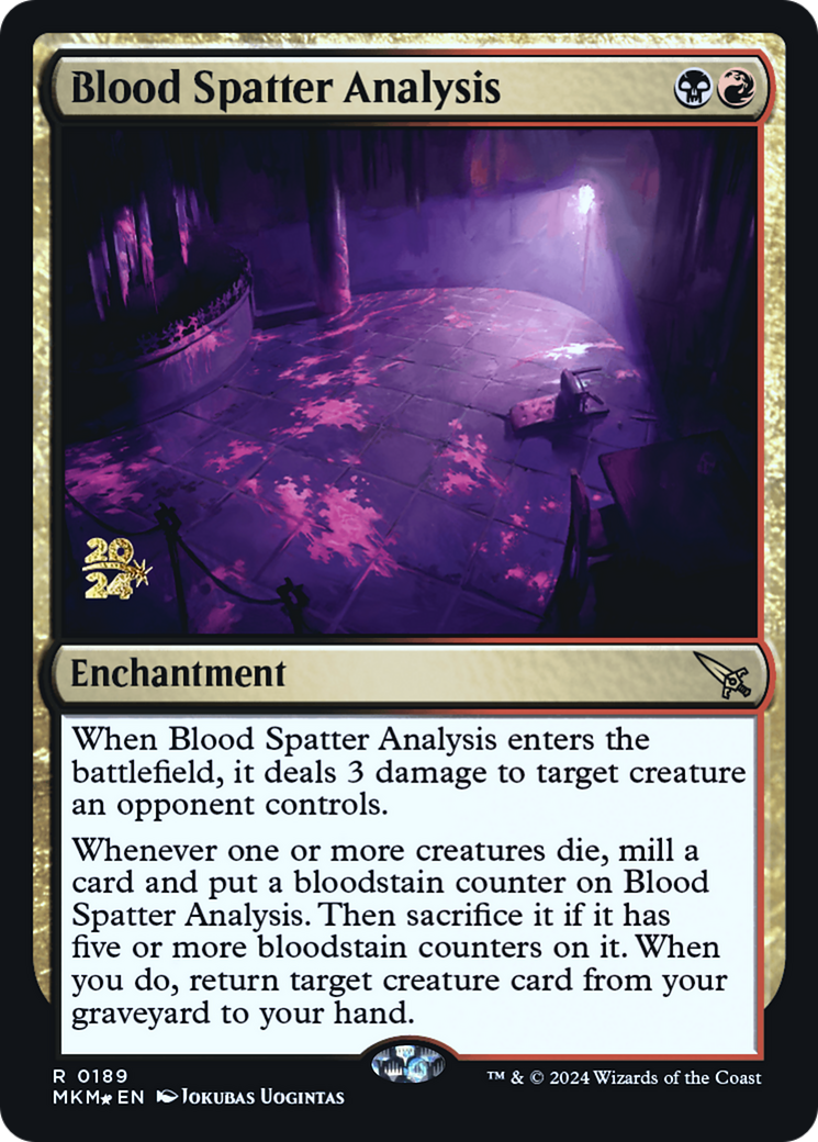 Blood Spatter Analysis [Murders at Karlov Manor Prerelease Promos] | PLUS EV GAMES 