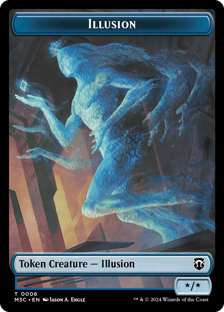 Illusion // Servo Double-Sided Token [Modern Horizons 3 Commander Tokens] | PLUS EV GAMES 