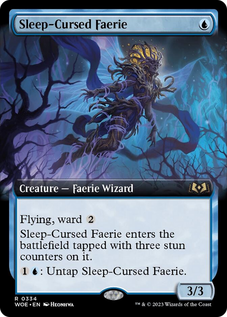 Sleep-Cursed Faerie (Extended Art) [Wilds of Eldraine] | PLUS EV GAMES 