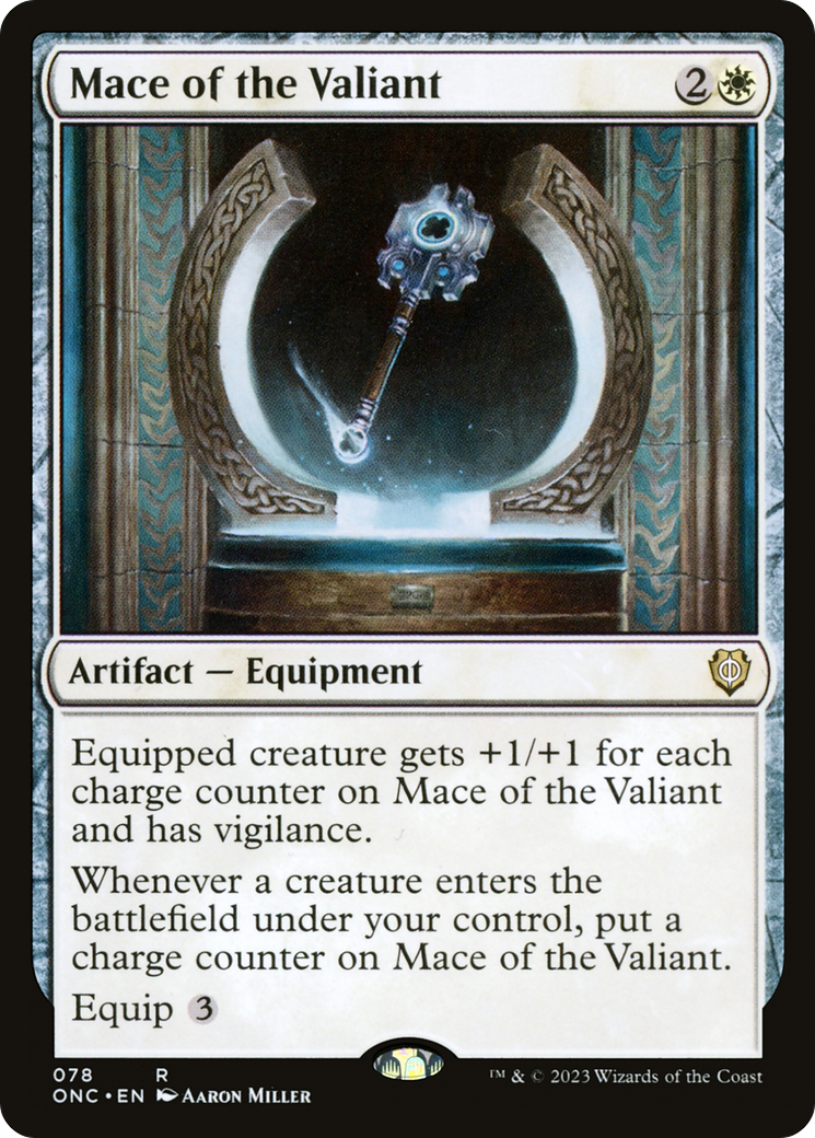 Mace of the Valiant [Phyrexia: All Will Be One Commander] | PLUS EV GAMES 