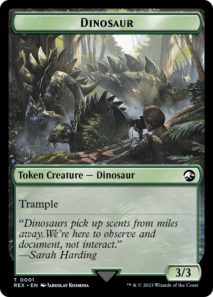 Copy // Dinosaur (0001) Double-Sided Token [The Lost Caverns of Ixalan Tokens] | PLUS EV GAMES 