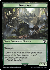 Gnome // Dinosaur (0001) Double-Sided Token [The Lost Caverns of Ixalan Tokens] | PLUS EV GAMES 