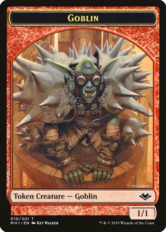 Goblin (010) // Wrenn and Six Emblem Double-Sided Token [Modern Horizons Tokens] | PLUS EV GAMES 