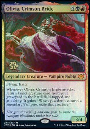 Olivia, Crimson Bride [Innistrad: Crimson Vow Prerelease Promos] | PLUS EV GAMES 