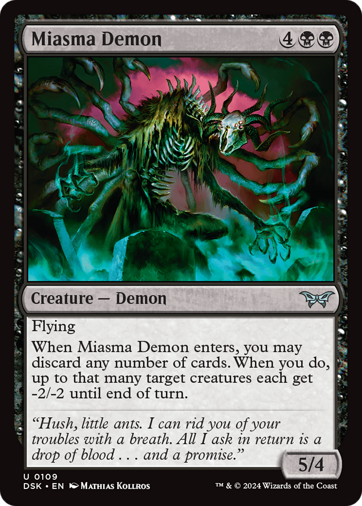 Miasma Demon [Duskmourn: House of Horror] | PLUS EV GAMES 