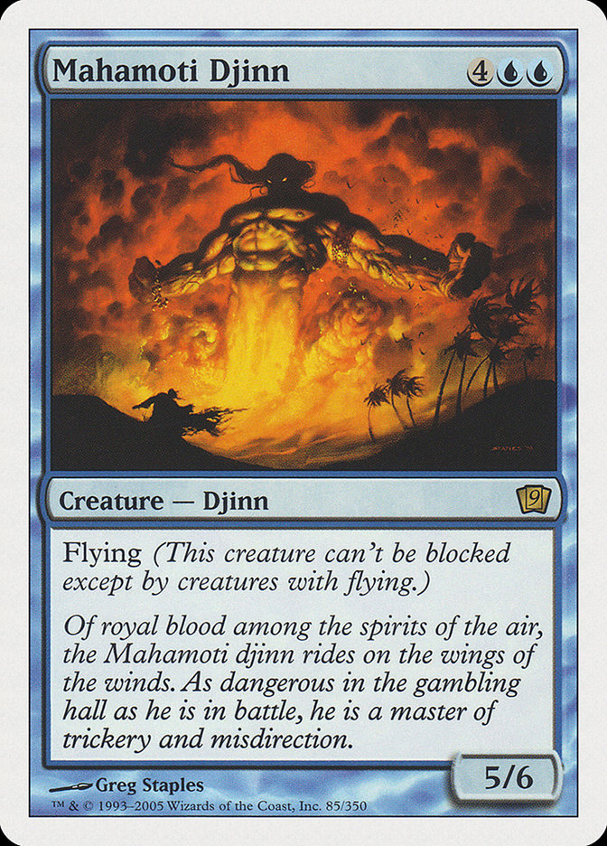 Mahamoti Djinn (9th Edition) [Oversize Cards] | PLUS EV GAMES 