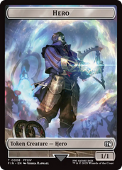 Human Soldier // Hero (0008) Double-Sided Token [FINAL FANTASY Commander Tokens] | PLUS EV GAMES 
