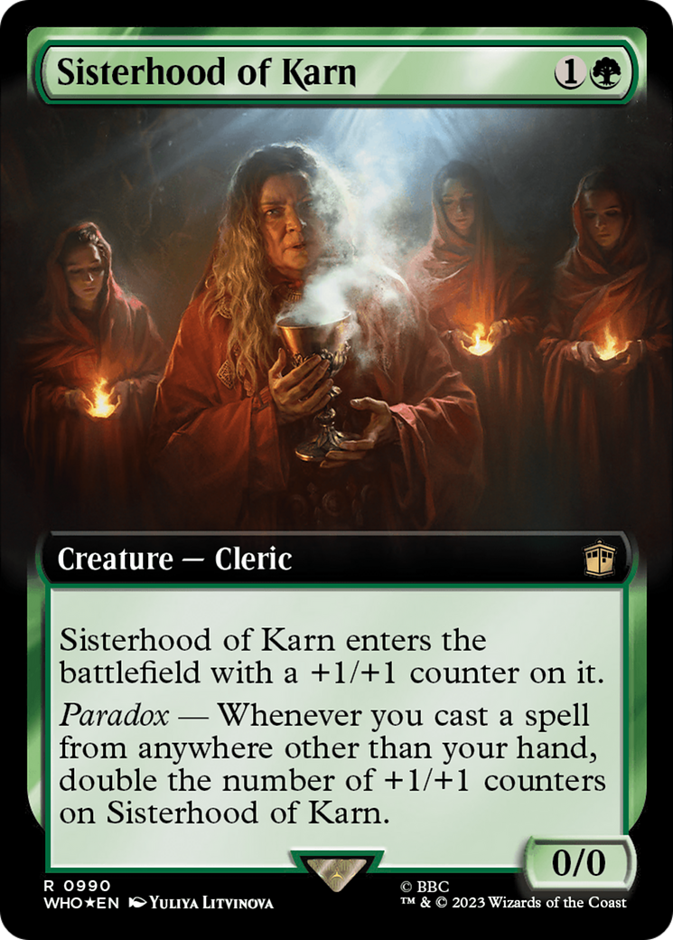 Sisterhood of Karn (Extended Art) (Surge Foil) [Doctor Who] | PLUS EV GAMES 