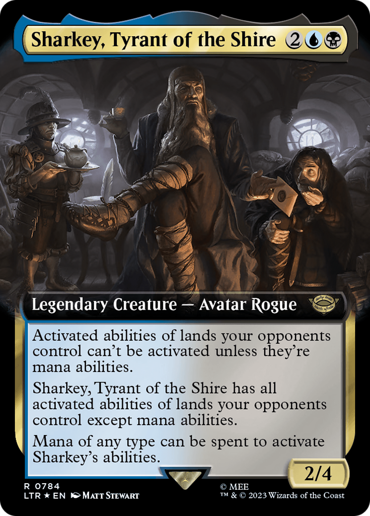 Sharkey, Tyrant of the Shire (Extended Art) (Surge Foil) [The Lord of the Rings: Tales of Middle-Earth] | PLUS EV GAMES 