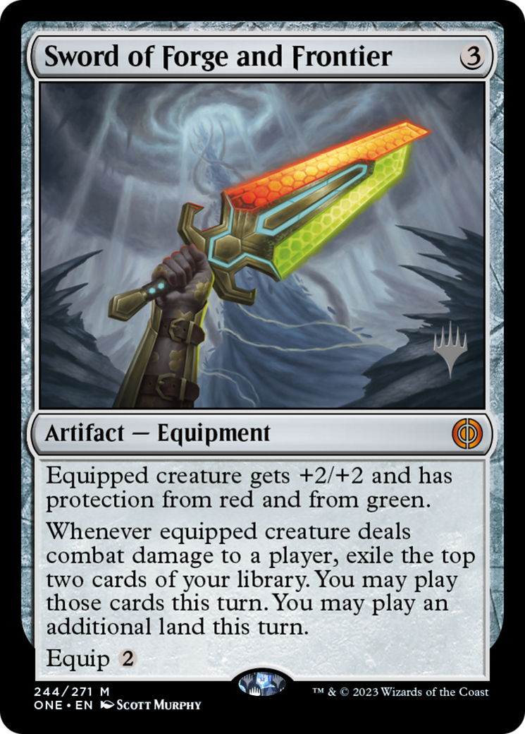 Sword of Forge and Frontier (Promo Pack) [Phyrexia: All Will Be One Promos] | PLUS EV GAMES 