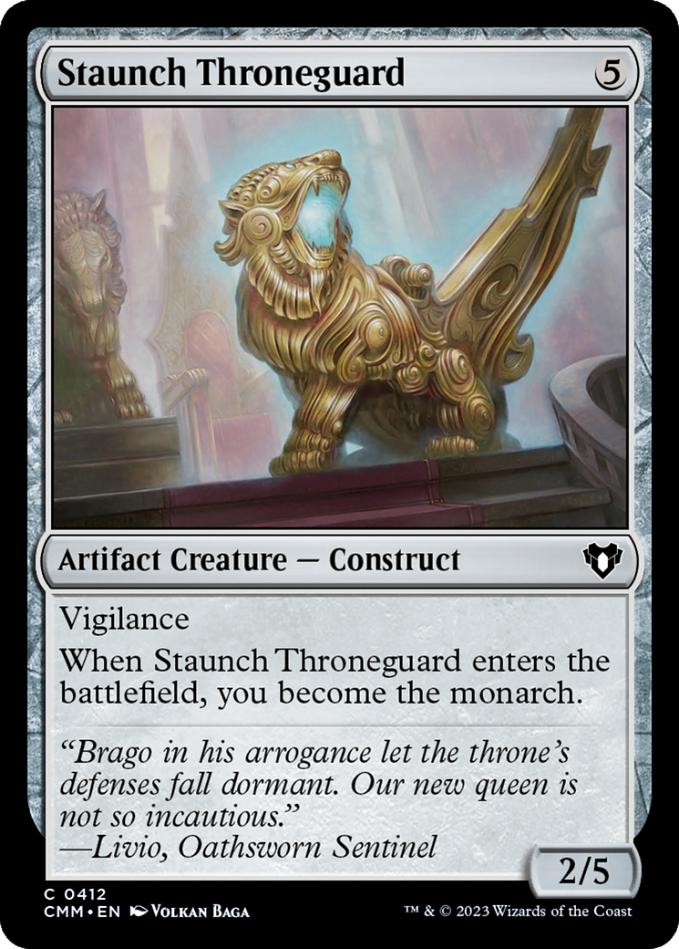 Staunch Throneguard [Commander Masters] | PLUS EV GAMES 