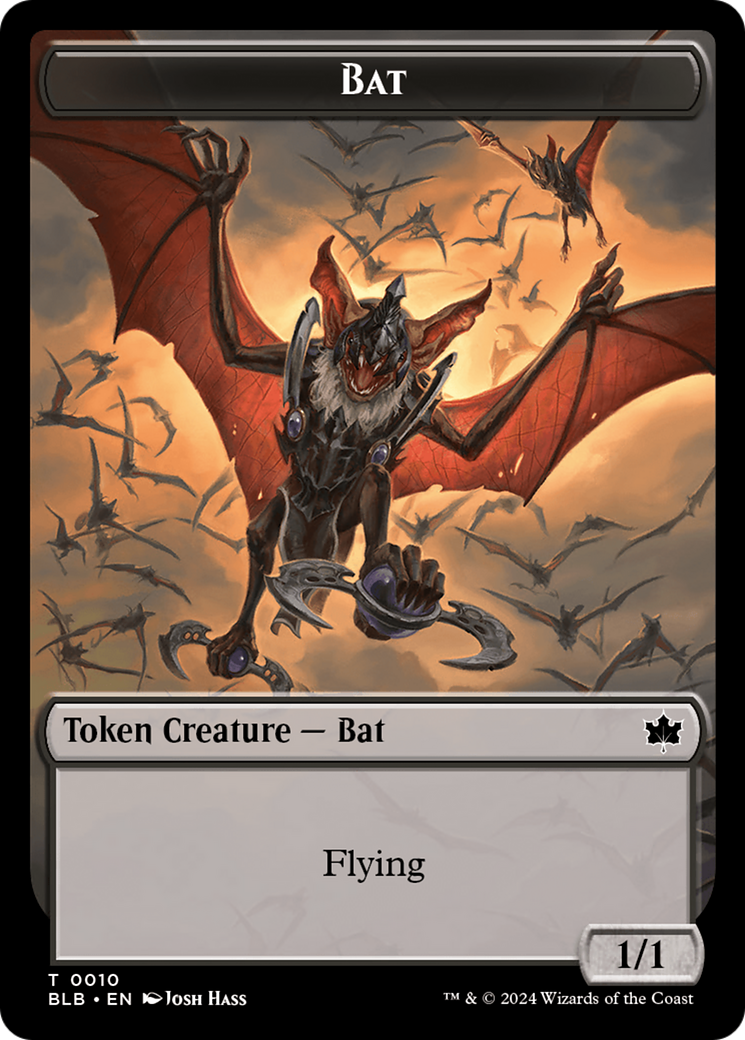 Bat // Intrepid Rabbit Double-Sided Token [Bloomburrow Tokens] | PLUS EV GAMES 