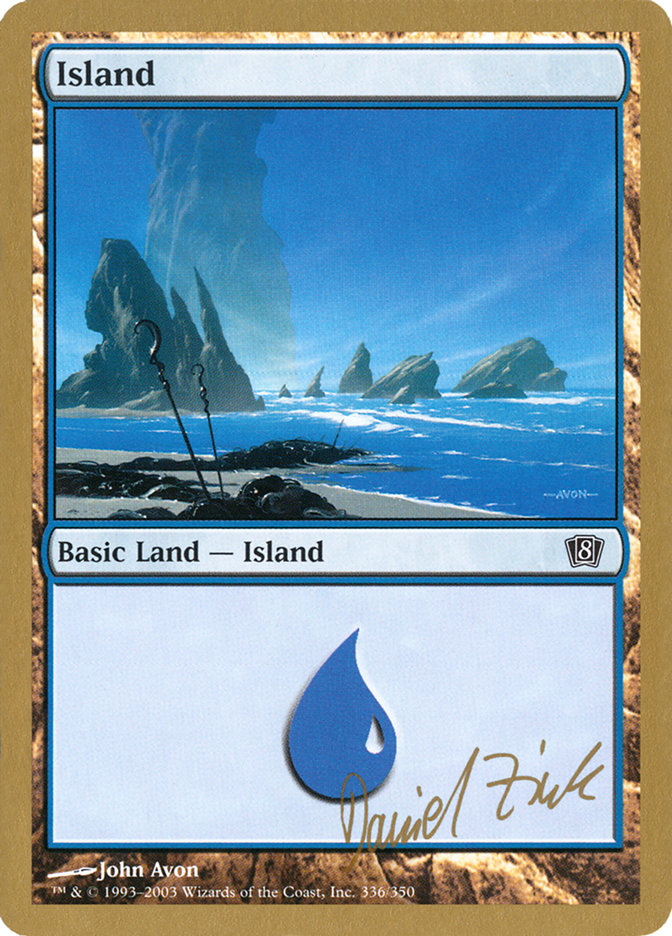 Island (dz336) (Daniel Zink) [World Championship Decks 2003] | PLUS EV GAMES 