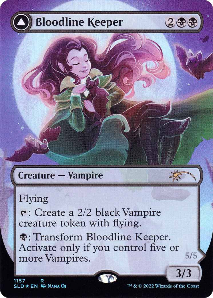 Bloodline Keeper // Lord of Lineage (Borderless) [Secret Lair: From Cute to Brute]