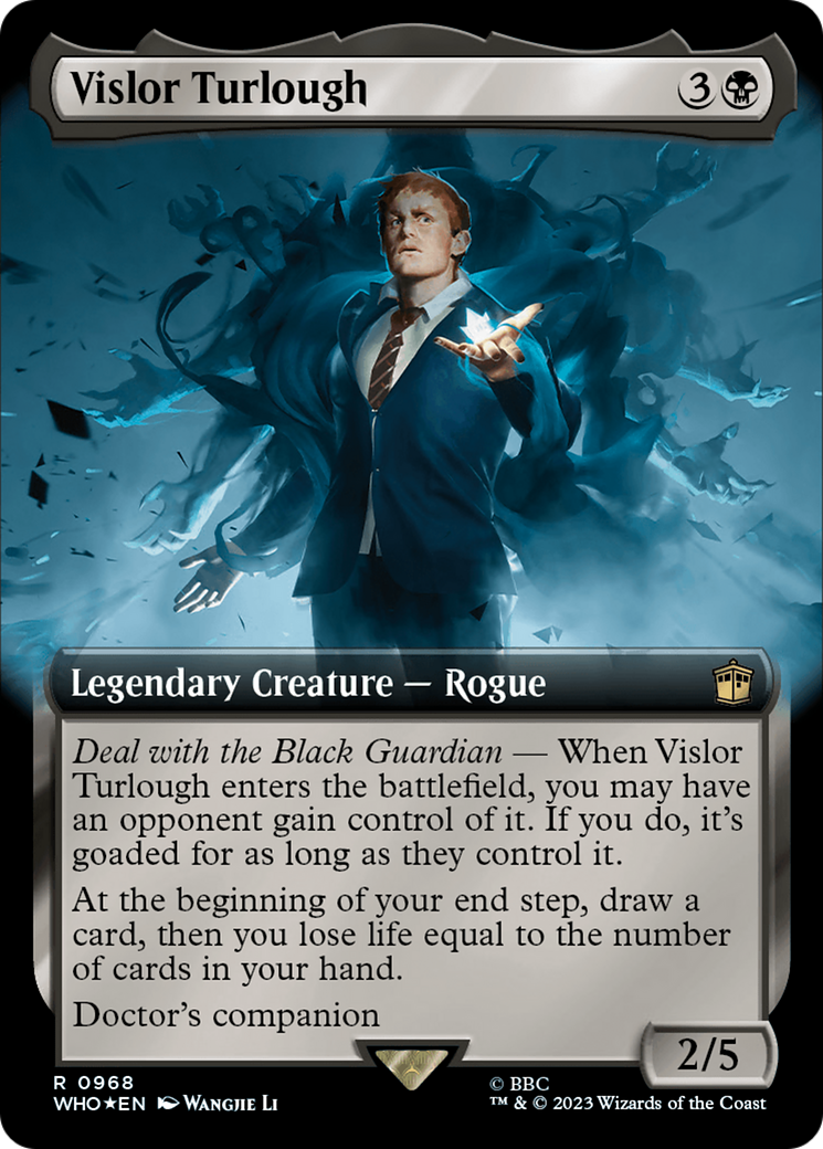 Vislor Turlough (Extended Art) (Surge Foil) [Doctor Who] | PLUS EV GAMES 