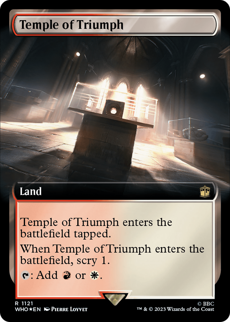 Temple of Triumph (Extended Art) (Surge Foil) [Doctor Who] | PLUS EV GAMES 