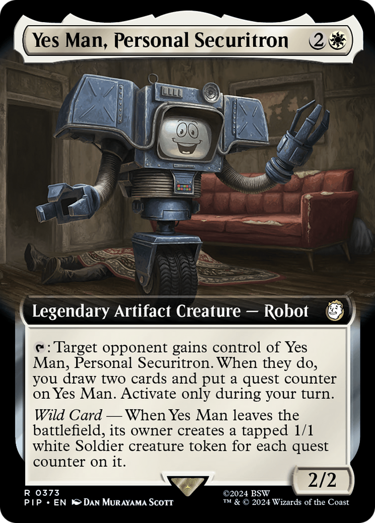 Yes Man, Personal Securitron (Extended Art) [Fallout] | PLUS EV GAMES 