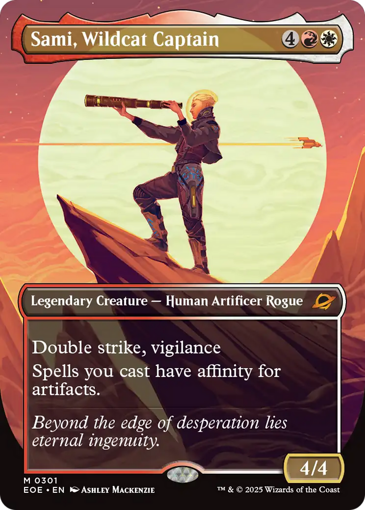 Sami, Wildcat Captain (Borderless) [Edge of Eternities] | PLUS EV GAMES 