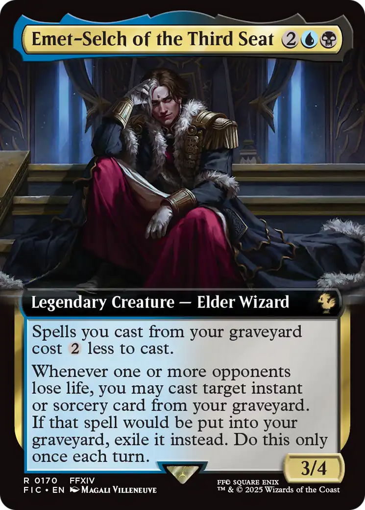 Emet-Selch of the Third Seat (Extended Art) [FINAL FANTASY Commander] | PLUS EV GAMES 