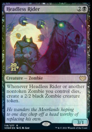 Headless Rider [Innistrad: Crimson Vow Prerelease Promos] | PLUS EV GAMES 