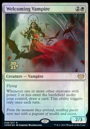 Welcoming Vampire [Innistrad: Crimson Vow Prerelease Promos] | PLUS EV GAMES 