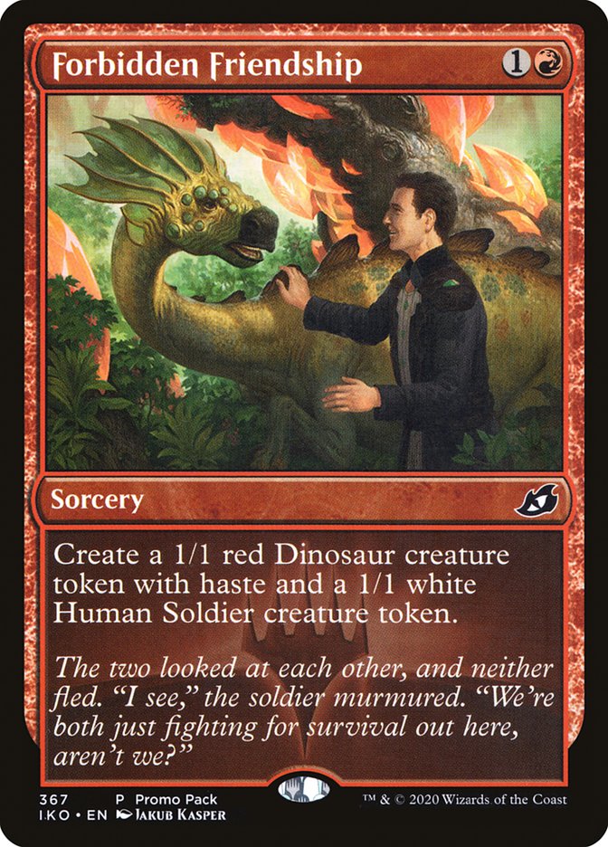 Forbidden Friendship (Promo Pack) [Ikoria: Lair of Behemoths Promos] | PLUS EV GAMES 