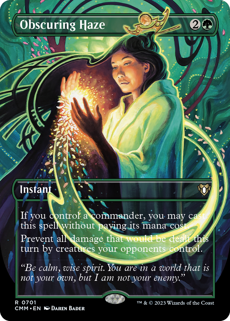Obscuring Haze (Borderless Alternate Art) [Commander Masters] | PLUS EV GAMES 