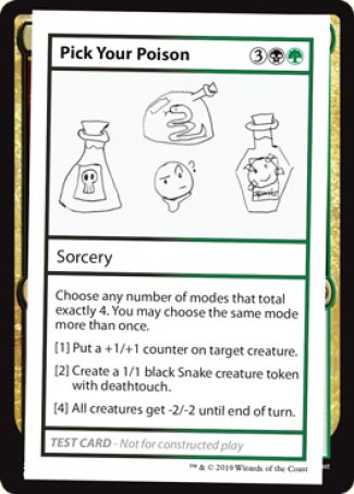 Pick Your Poison (2021 Edition) [Mystery Booster Playtest Cards] | PLUS EV GAMES 