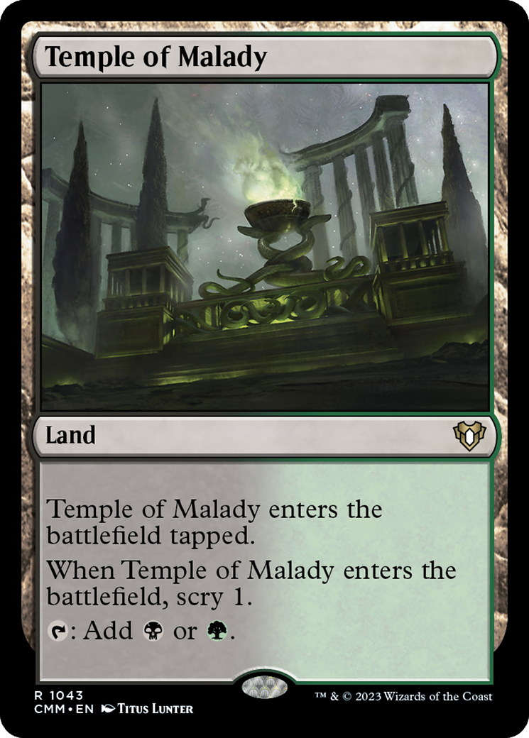 Temple of Malady [Commander Masters] | PLUS EV GAMES 