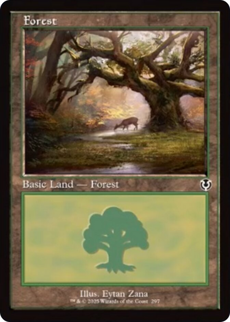 Forest (297) (Retro Frame) [Innistrad Remastered] | PLUS EV GAMES 