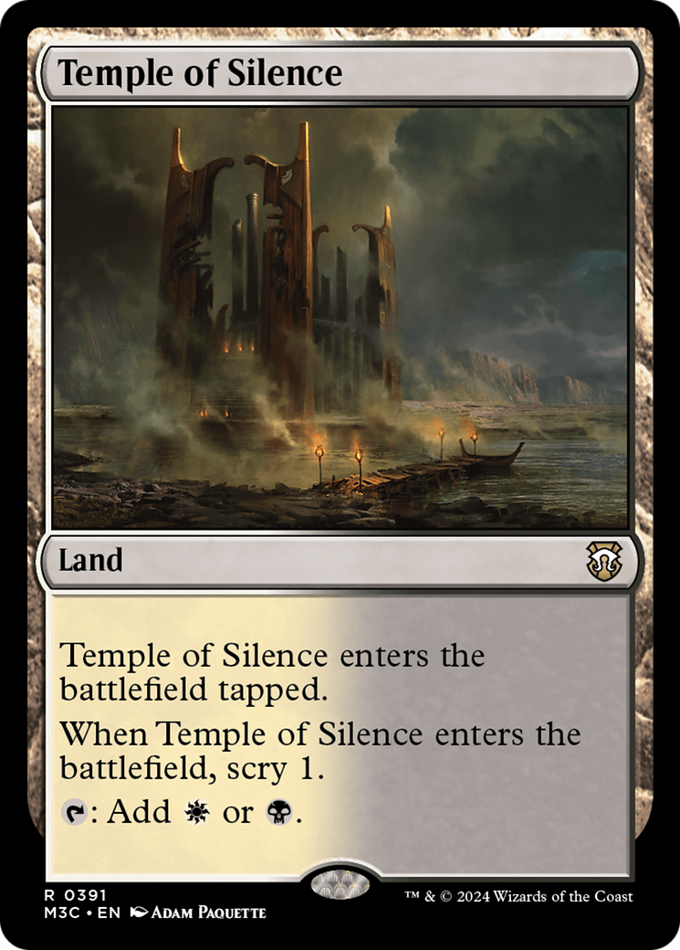 Temple of Silence (Ripple Foil) [Modern Horizons 3 Commander] | PLUS EV GAMES 