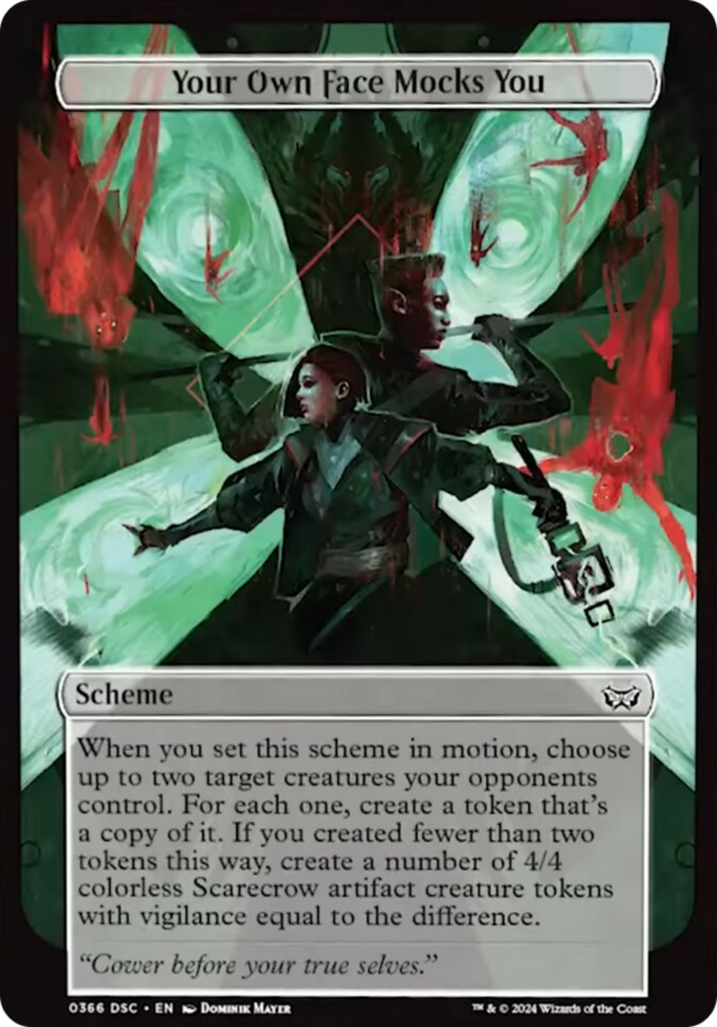 Your Own Face Mocks You (Full Art) [Duskmourn: Archenemy] | PLUS EV GAMES 