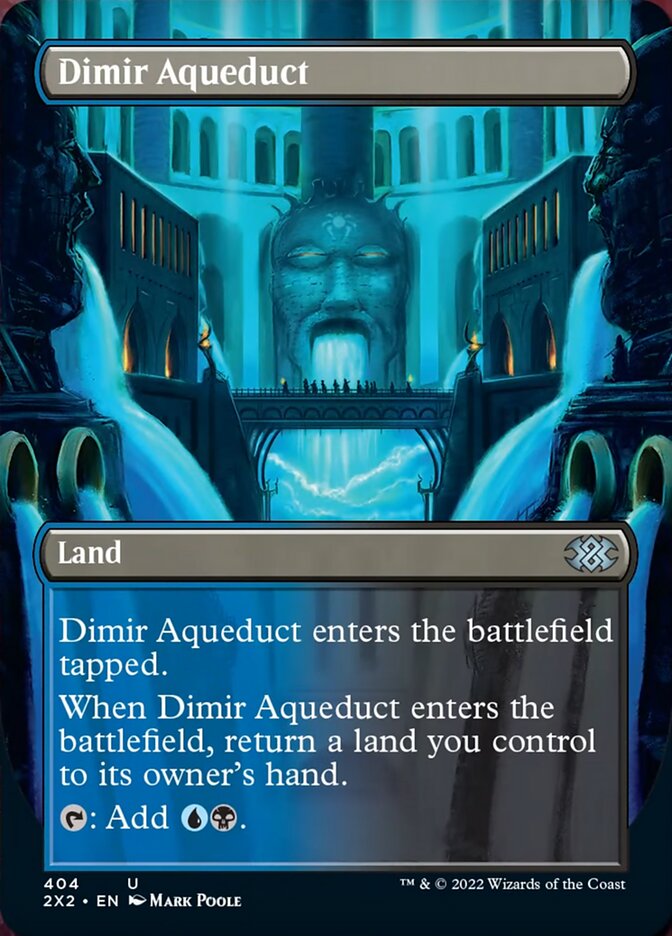 Dimir Aqueduct (Borderless Alternate Art) [Double Masters 2022] | PLUS EV GAMES 