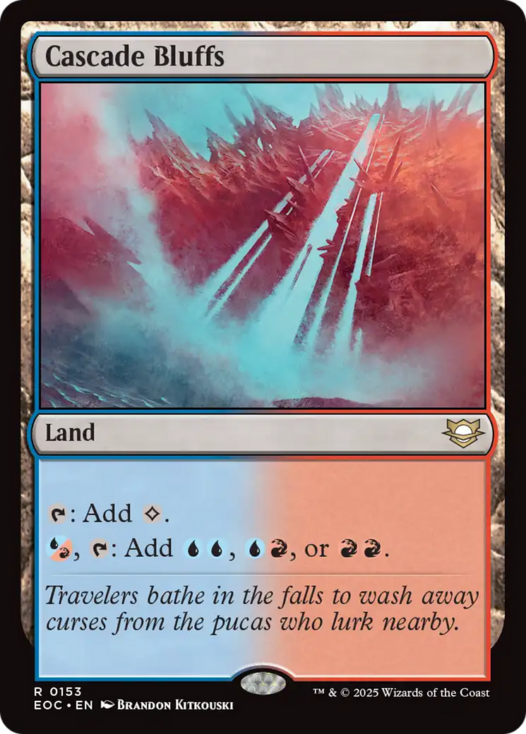 Cascade Bluffs [Edge of Eternities Commander] | PLUS EV GAMES 