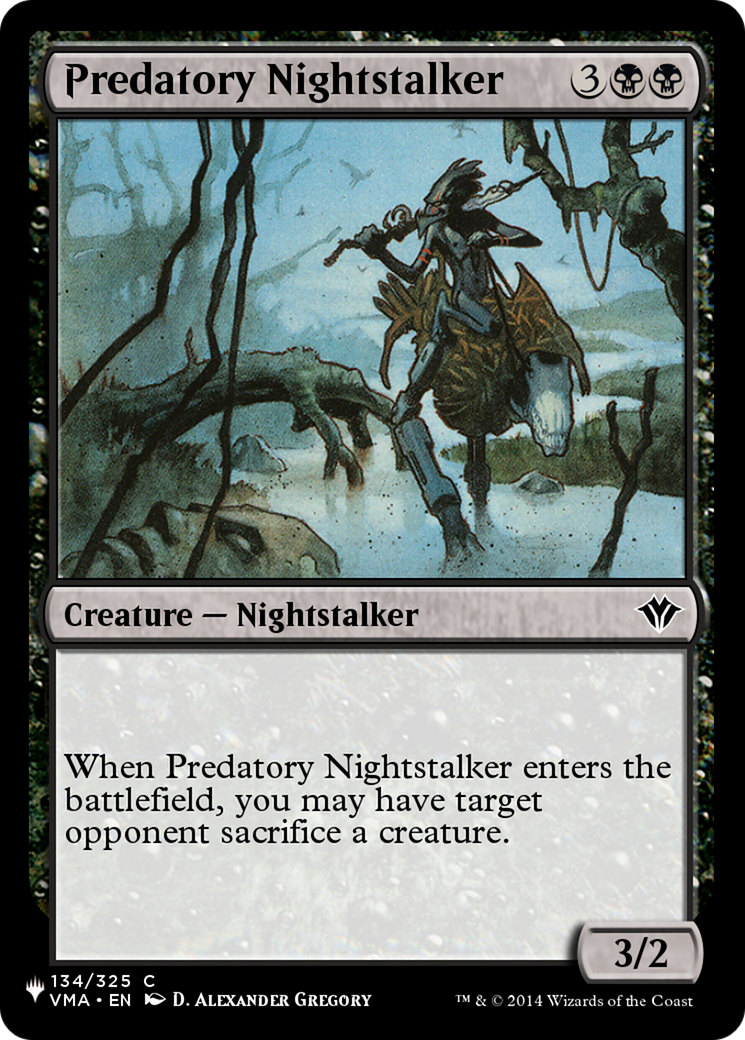 Predatory Nightstalker [The List Reprints] | PLUS EV GAMES 