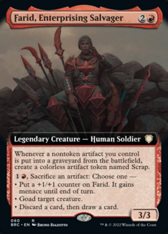 Farid, Enterprising Salvager (Extended Art) [The Brothers' War Commander] | PLUS EV GAMES 