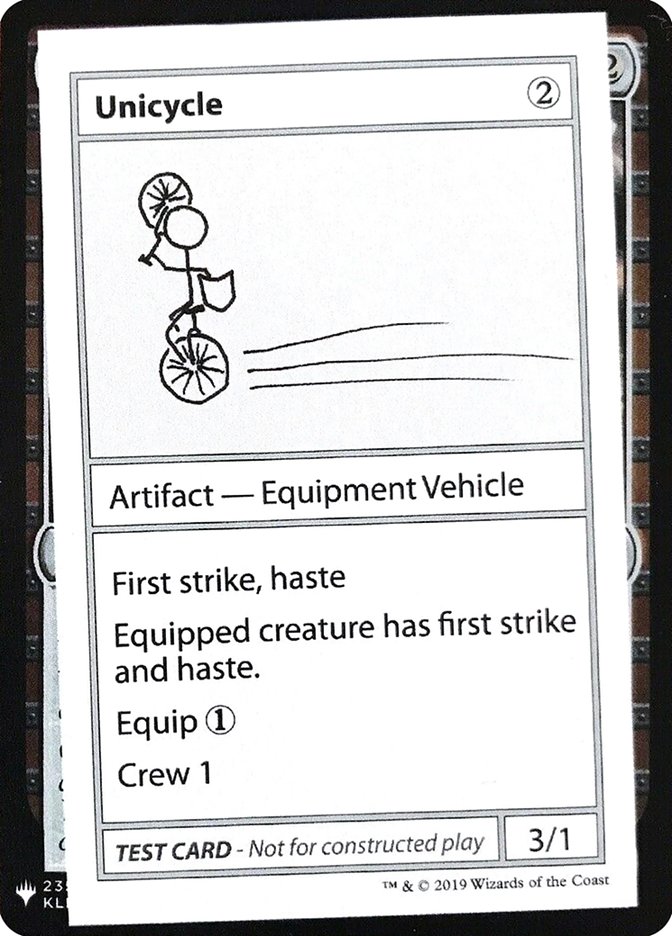 Unicycle [Mystery Booster Playtest Cards] | PLUS EV GAMES 