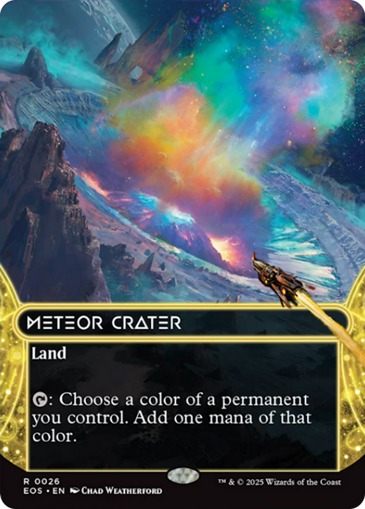 Meteor Crater (0026) (Borderless) [Edge of Eternities: Stellar Sights] | PLUS EV GAMES 