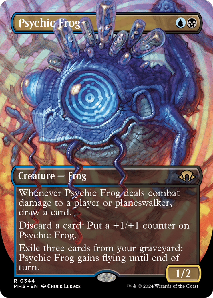 Psychic Frog (Borderless) [Modern Horizons 3] | PLUS EV GAMES 