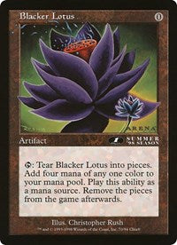 Blacker Lotus (Oversized) [Oversize Cards] | PLUS EV GAMES 