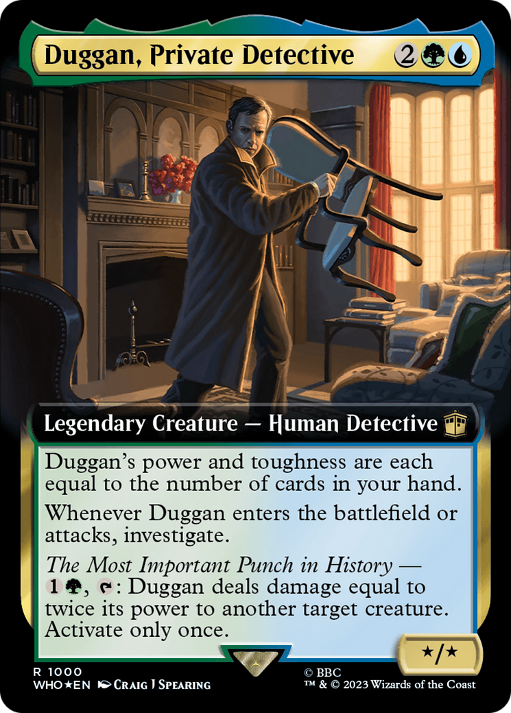 Duggan, Private Detective (Extended Art) (Surge Foil) [Doctor Who] | PLUS EV GAMES 