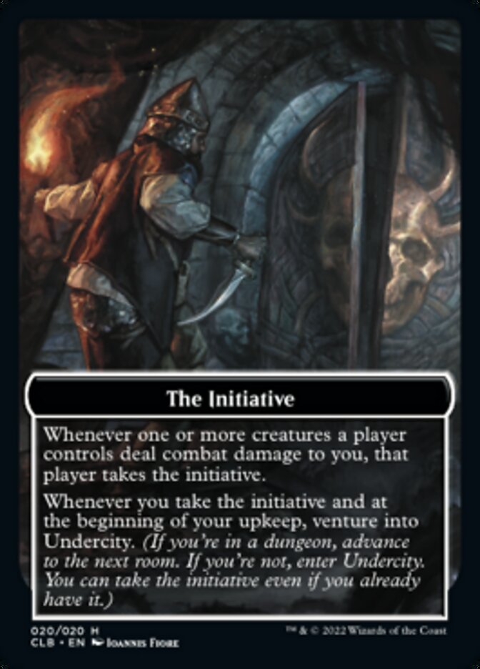 The Initiative // Undercity Double-Sided Token [Commander Legends: Battle for Baldur's Gate Tokens] | PLUS EV GAMES 