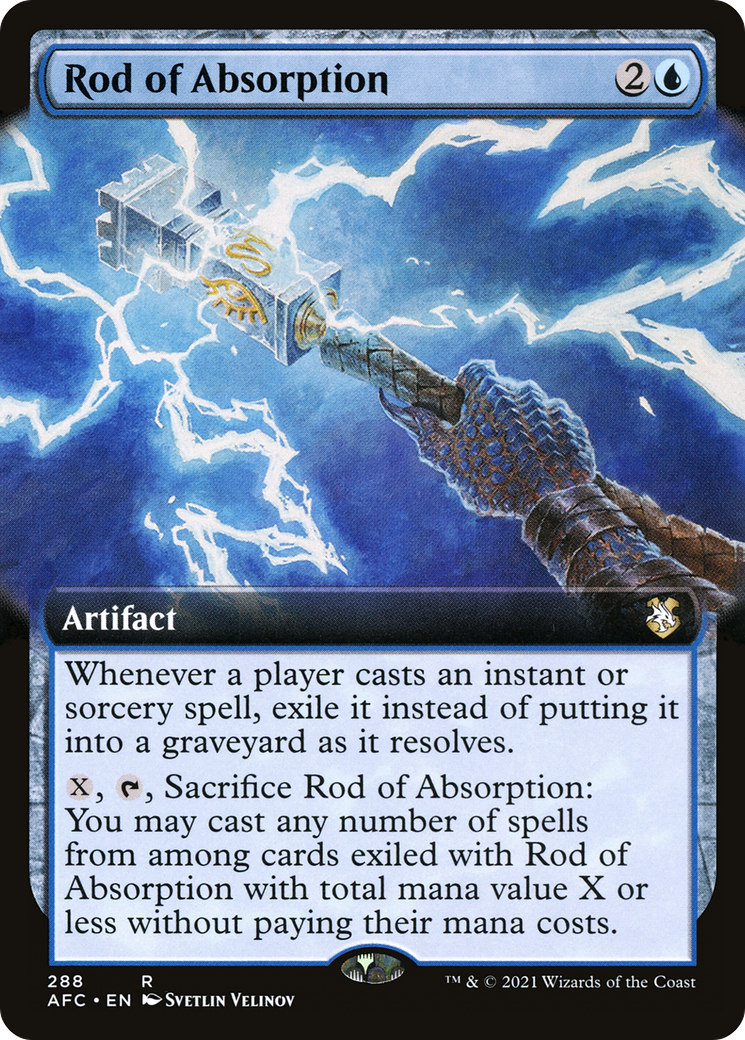 Rod of Absorption (Extended) [Dungeons & Dragons: Adventures in the Forgotten Realms Commander]