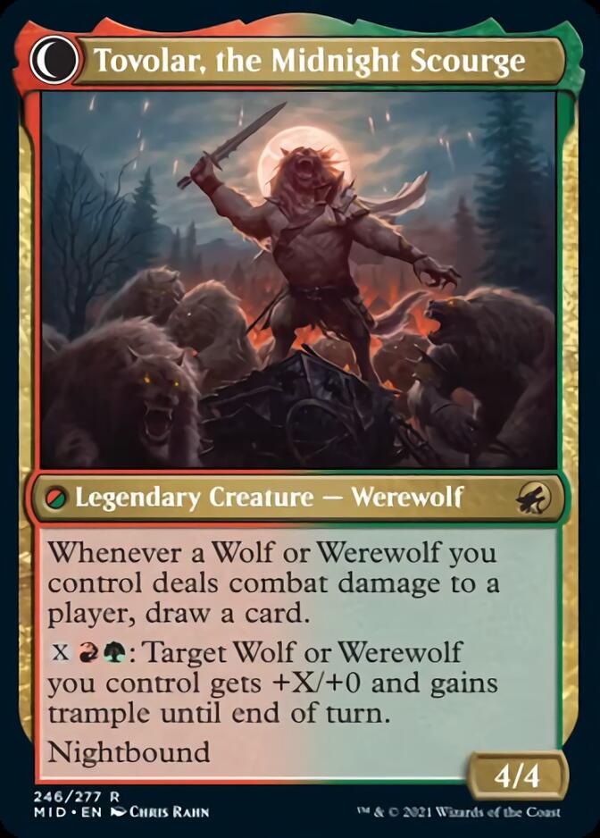 Tovolar, Dire Overlord // Tovolar, the Midnight Scourge [Innistrad: Midnight Hunt] | PLUS EV GAMES 
