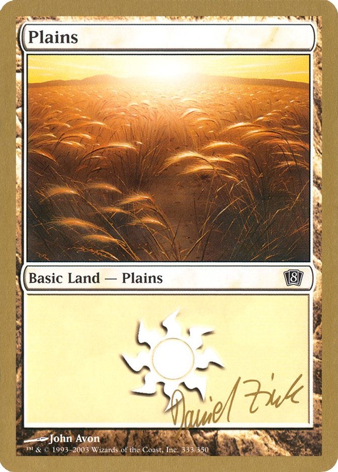 Plains (dz333) (Daniel Zink) [World Championship Decks 2003] | PLUS EV GAMES 