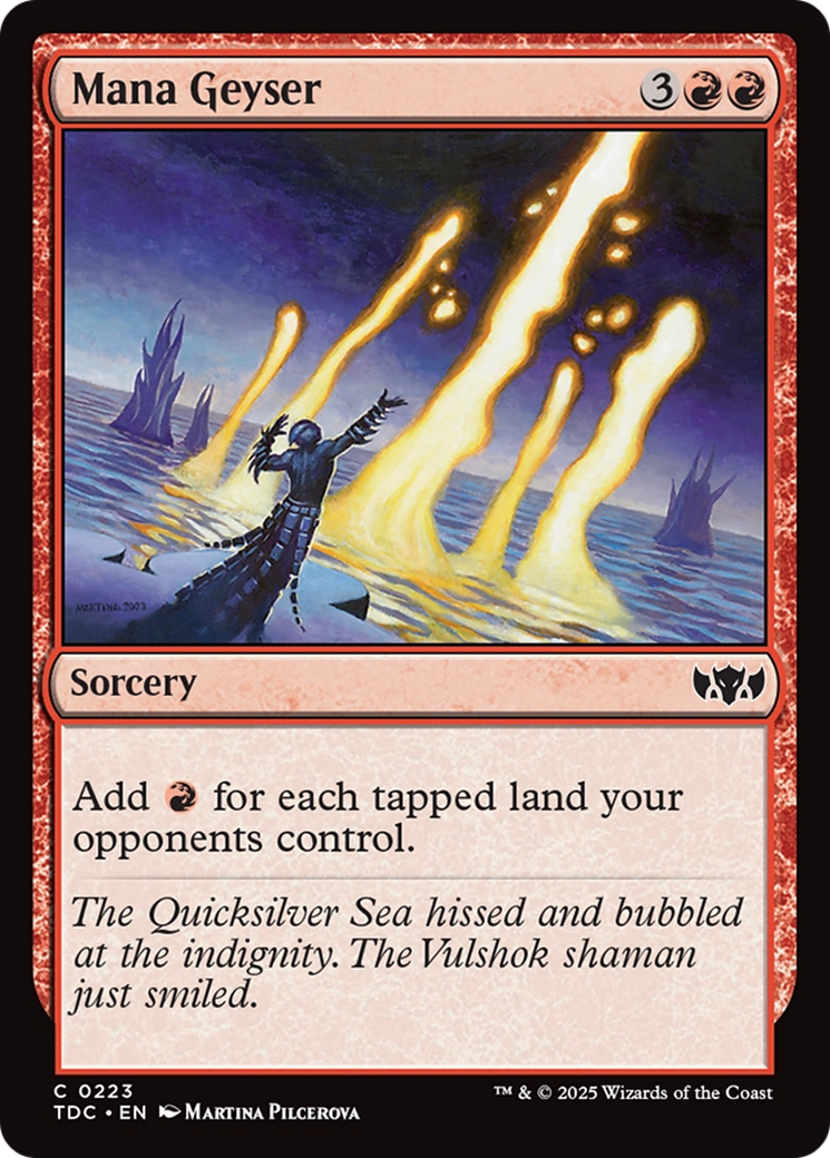 Mana Geyser [Tarkir: Dragonstorm Commander] | PLUS EV GAMES 