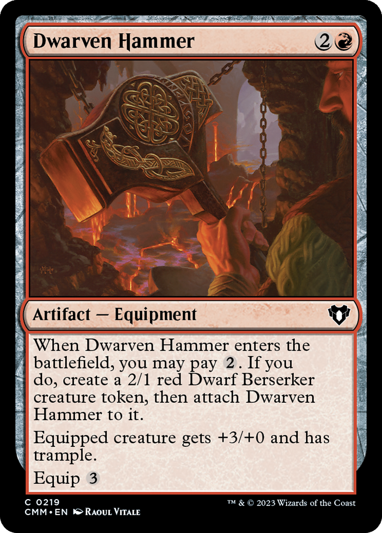 Dwarven Hammer [Commander Masters] | PLUS EV GAMES 