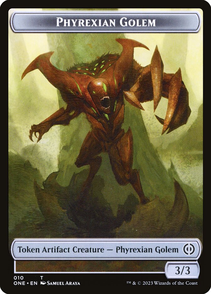 Phyrexian Goblin // Phyrexian Golem Double-Sided Token [Phyrexia: All Will Be One Tokens] | PLUS EV GAMES 