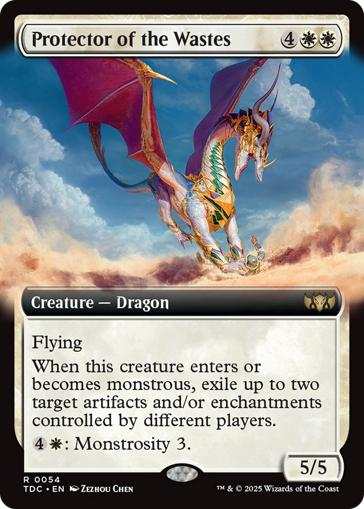 Protector of the Wastes (Extended Art) [Tarkir: Dragonstorm Commander] | PLUS EV GAMES 