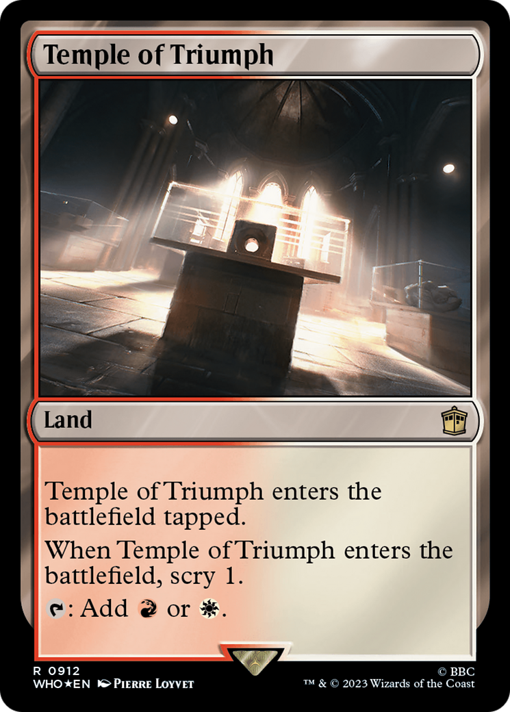 Temple of Triumph (Surge Foil) [Doctor Who] | PLUS EV GAMES 